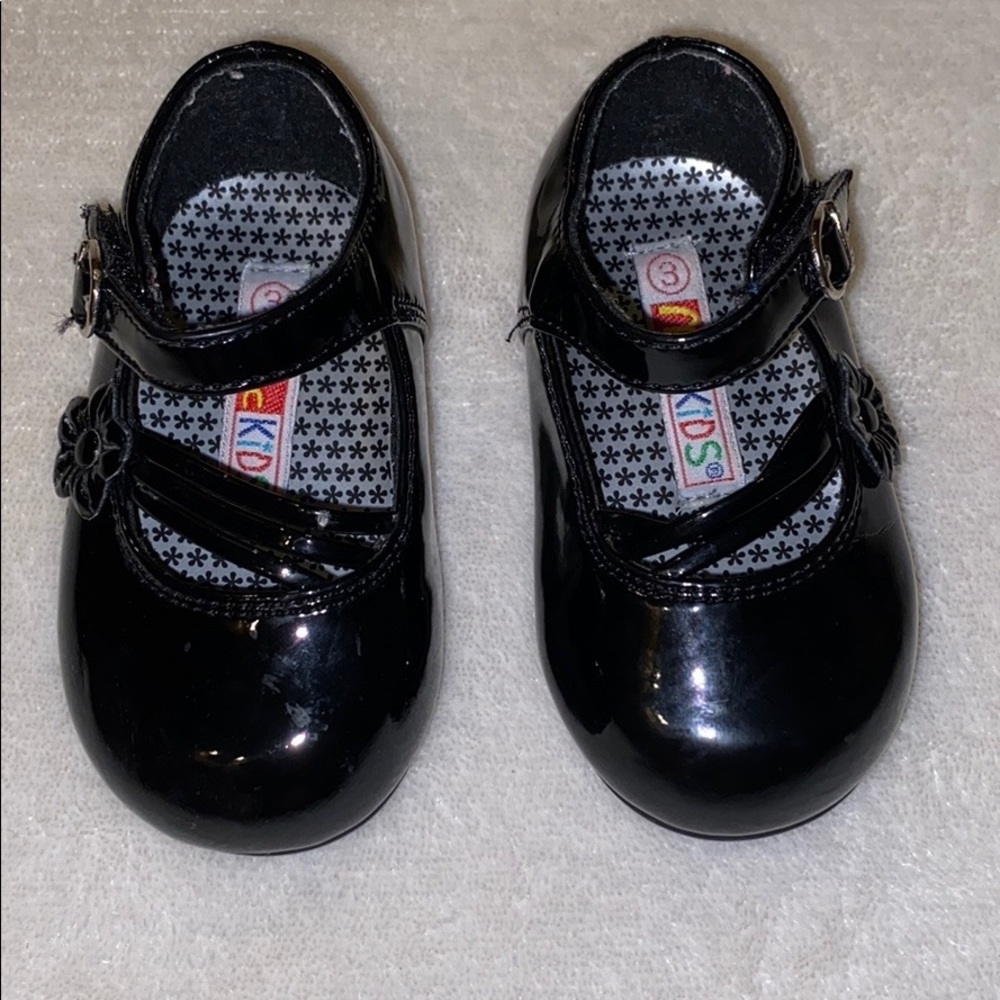 McKids Girls Black Dress Shoes